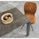 Стол обеденный HALMAR HORIZON серо-черный 120-180/85